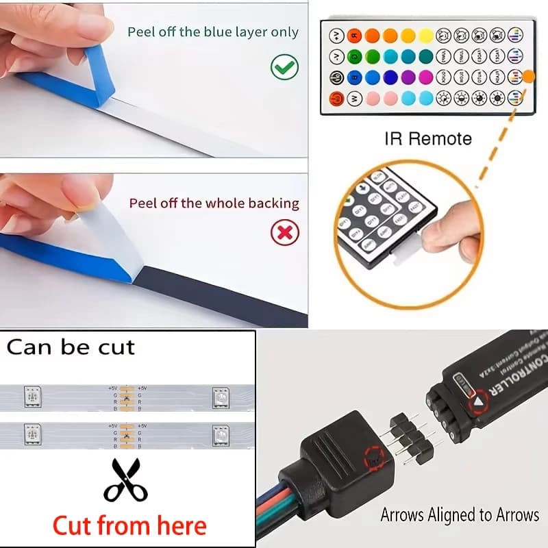 RGB LED Strip Lights for Airbnb Smart Home Tech Upgrades view 5