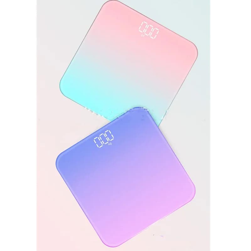 Gradient LED Electronic Scale for Airbnb Bathroom | Digital Display view 6