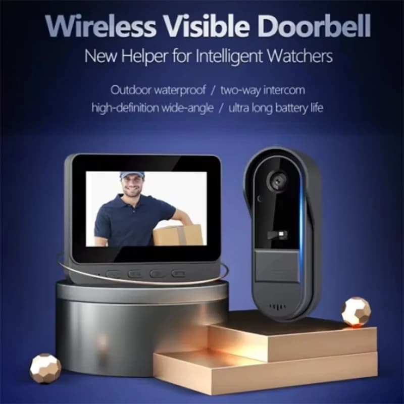 Wireless Video Doorbell for Airbnb Self Check-In | HD Night Vision view 6