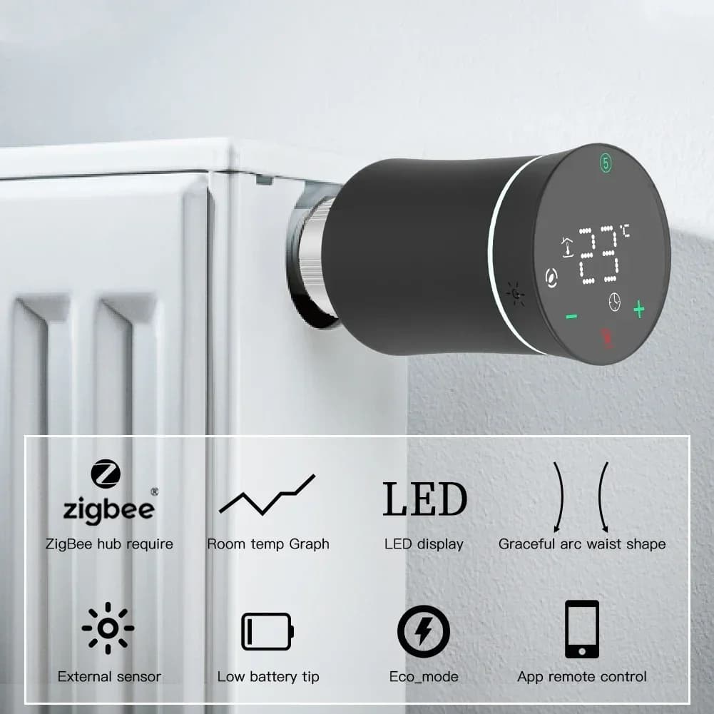 Smart ZigBee Radiator Valve for Airbnb & STR Tech Upgrades view 2