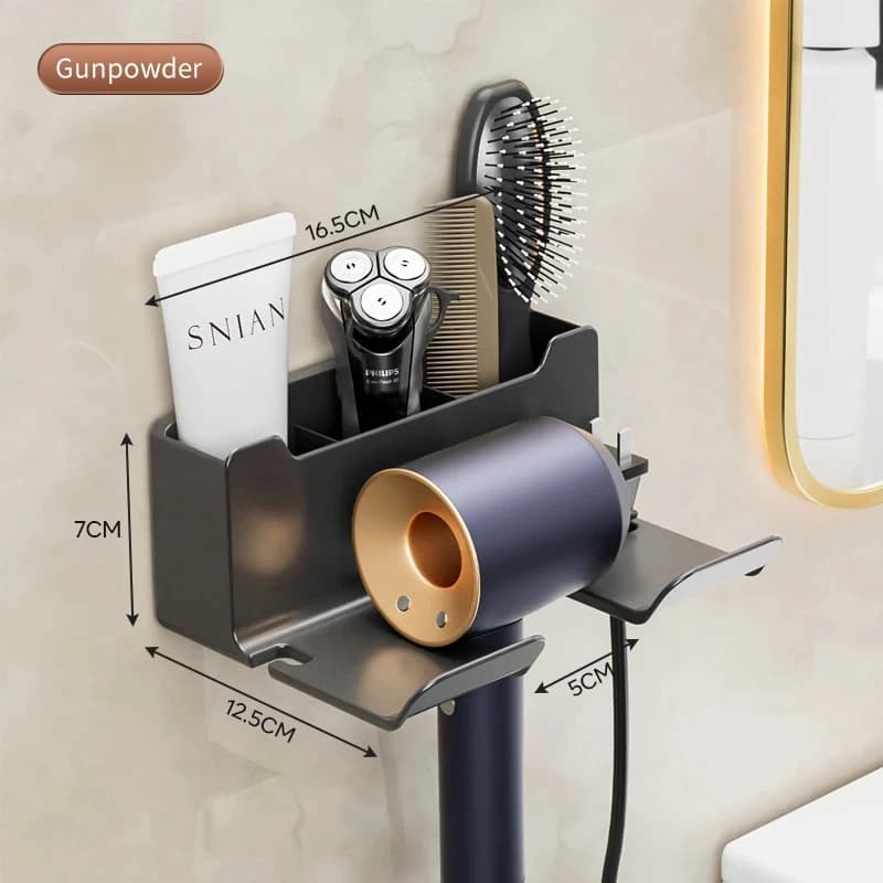 Hair Dryer Holder Shelf for Airbnb Bathroom Organization Needs view 8