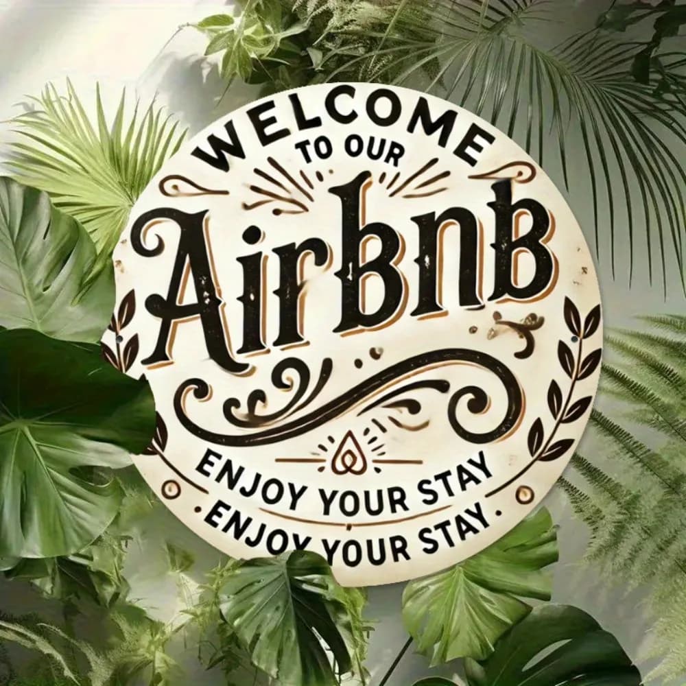 Custom Engraved Address Sign for Airbnb Welcome Areas view 5