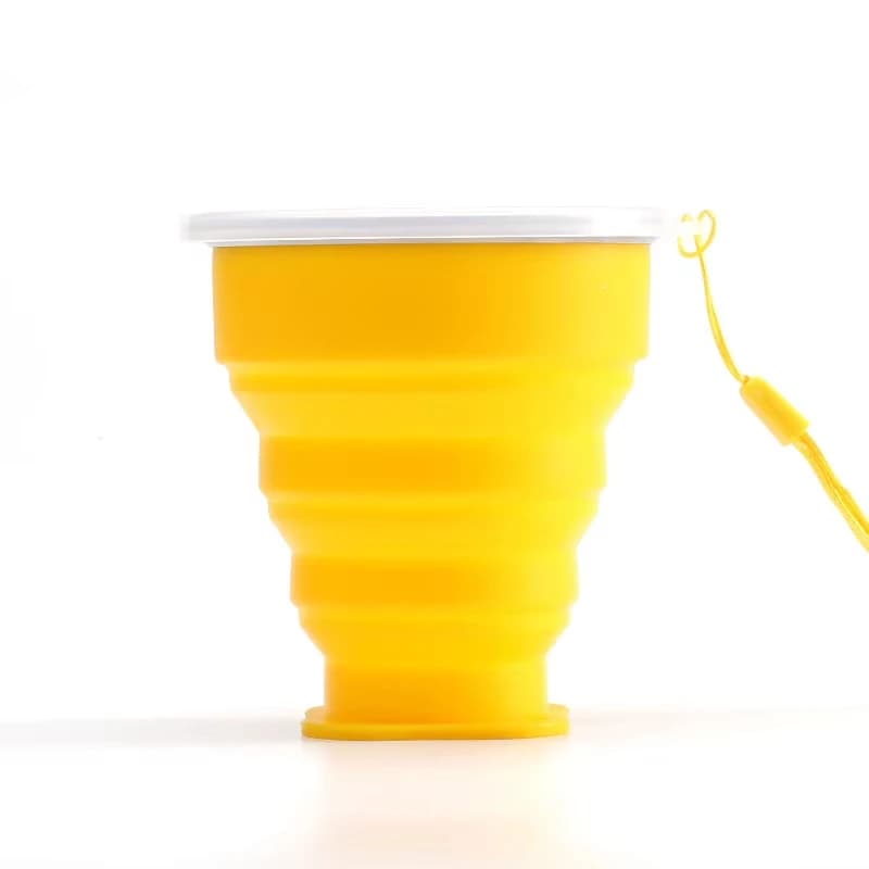Collapsible Silicone Water Cup for Airbnb Kitchen | Heat Resistant Mug view 7