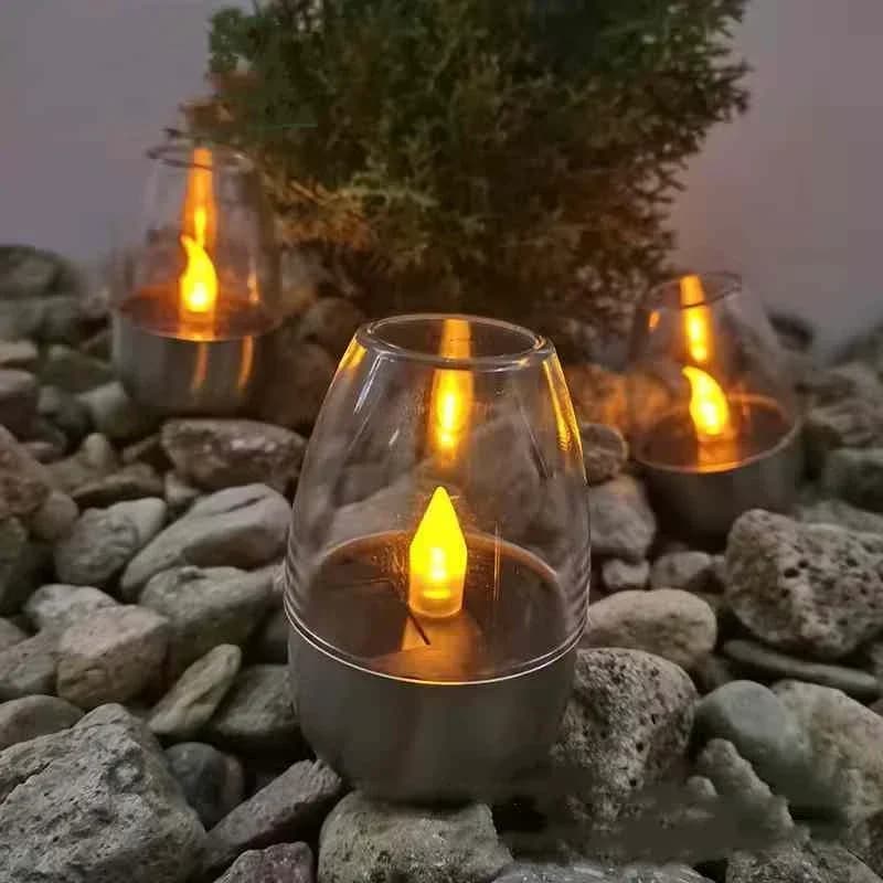 LED Solar Candles for Airbnb Bathroom Ambiance | Flameless Decor view 4