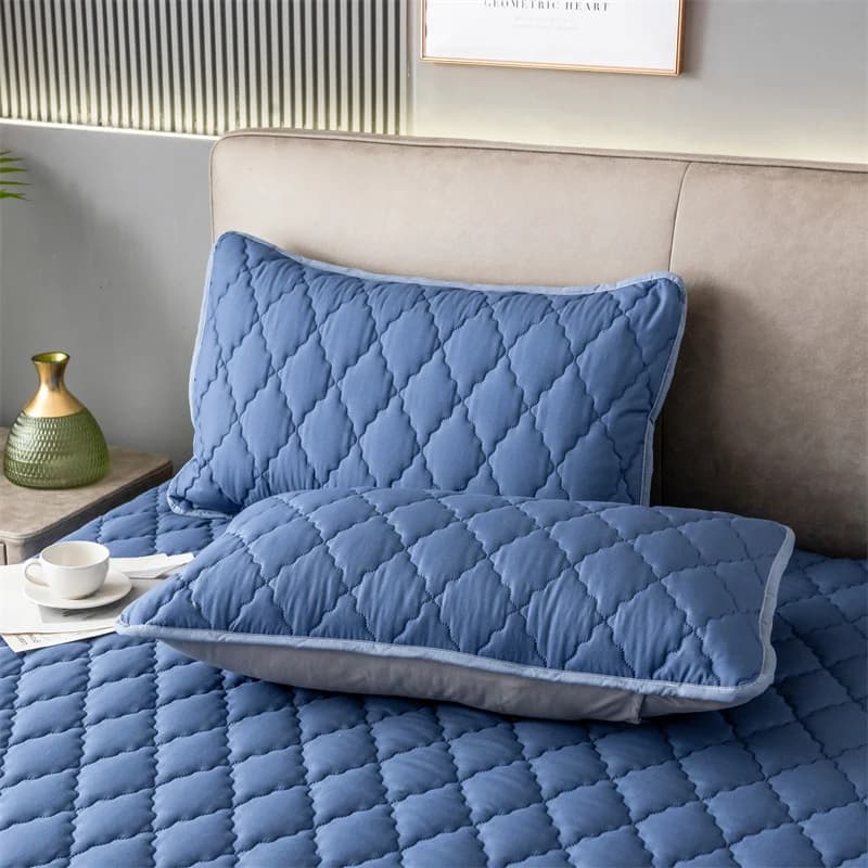 Waterproof Brushed Cotton Pillowcase for Airbnb Bedroom Comfort view 6