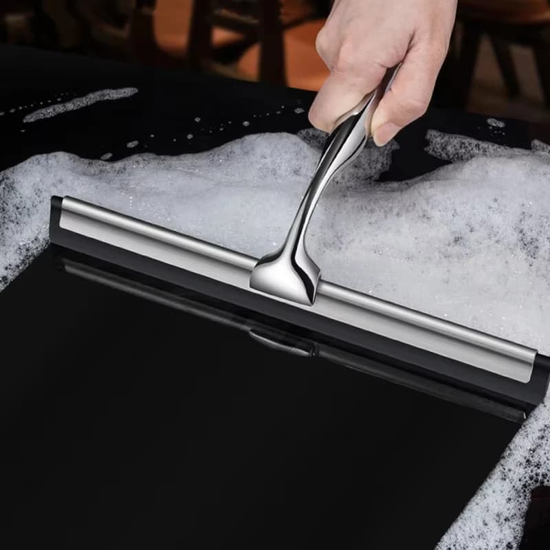 Wall-Mounted Bathroom Squeegee for Airbnb Cleaning view 2