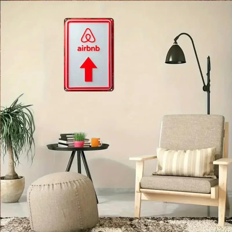 Acrylic Welcome Sign with Custom Text for Airbnb Hosts view 5