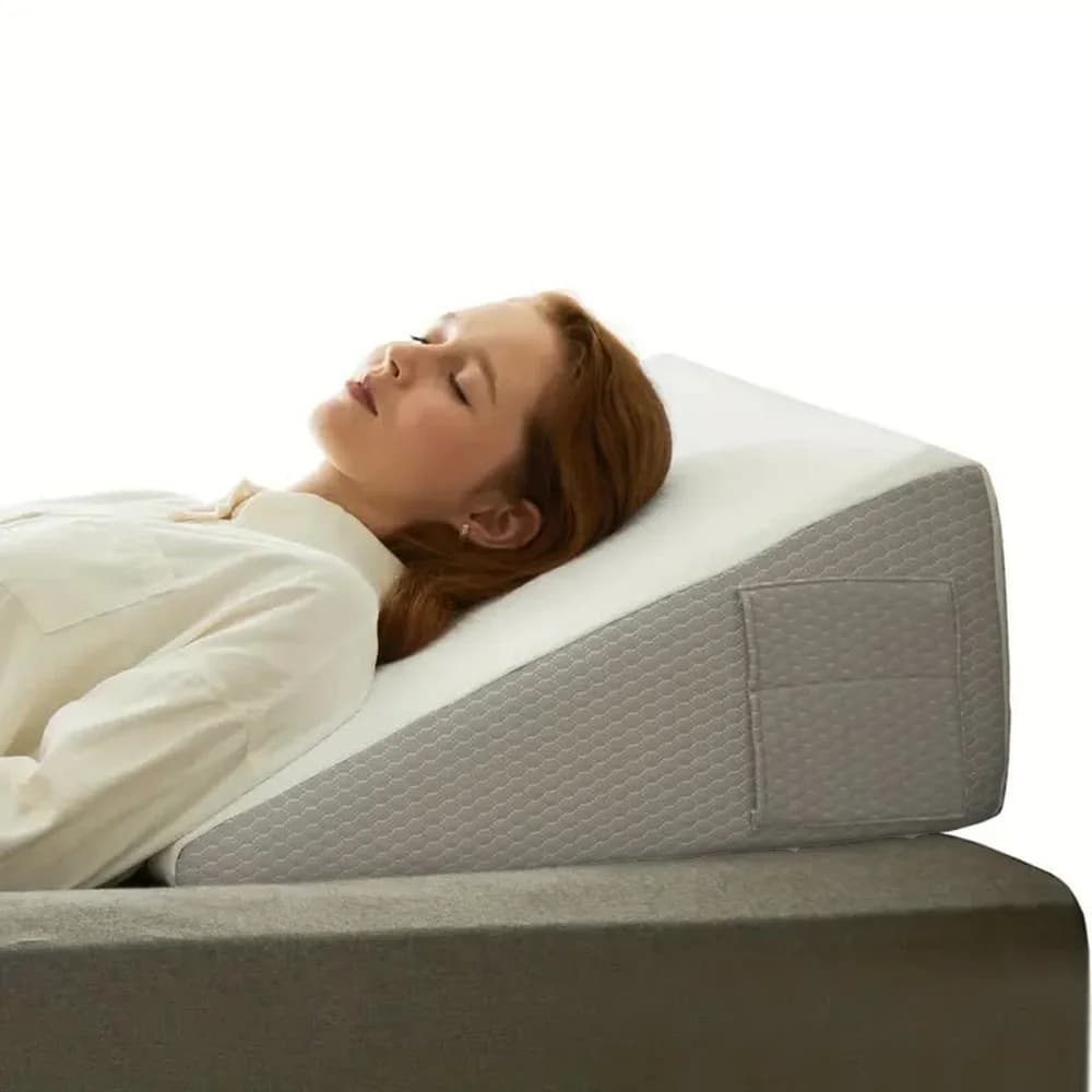 Wedge Pillow for Airbnb Bedroom Comfort | Acid Reflux Relief view 3