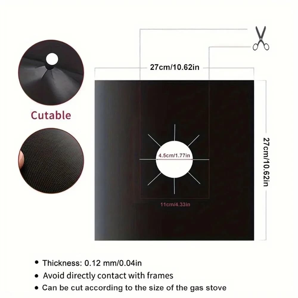 Gas Stove Protector Covers for Airbnb Kitchen | 4/8PCS Set view 6