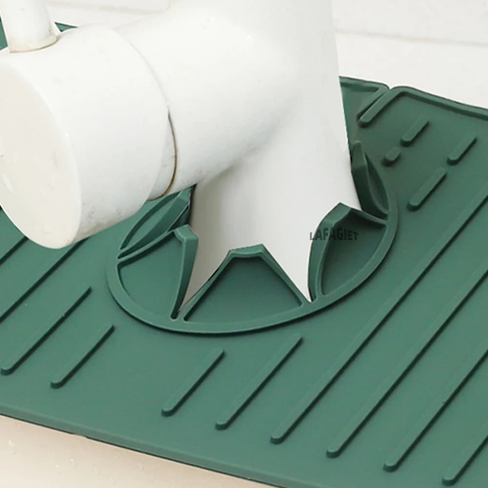 Silicone Drainage Pad for Airbnb Kitchen Sink | Splash Proof Mat view 6
