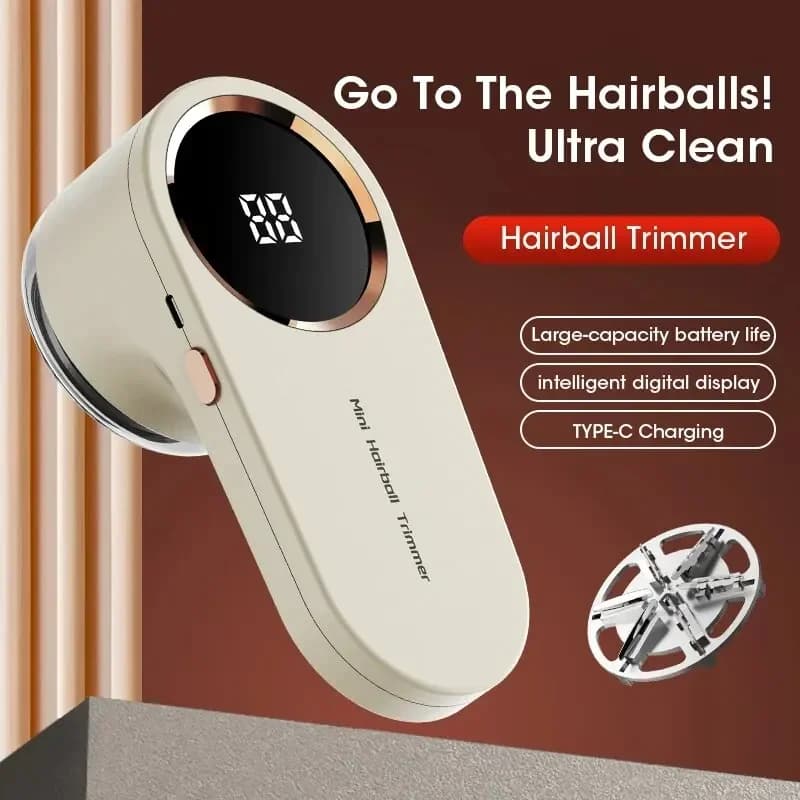 LED Lint Remover for Airbnb Bedroom | USB Fabric Shaver for Hosts view 2