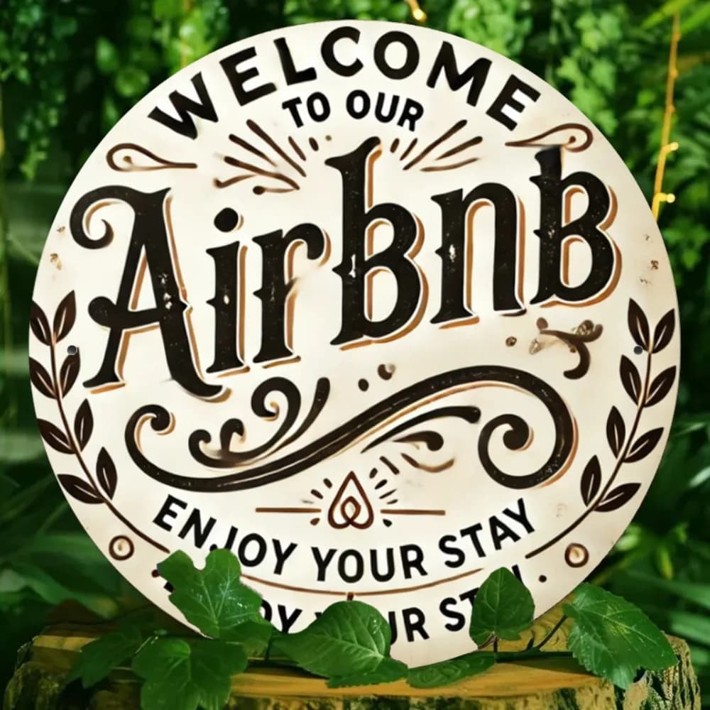 Custom Engraved Address Sign for Airbnb Welcome Areas view 6