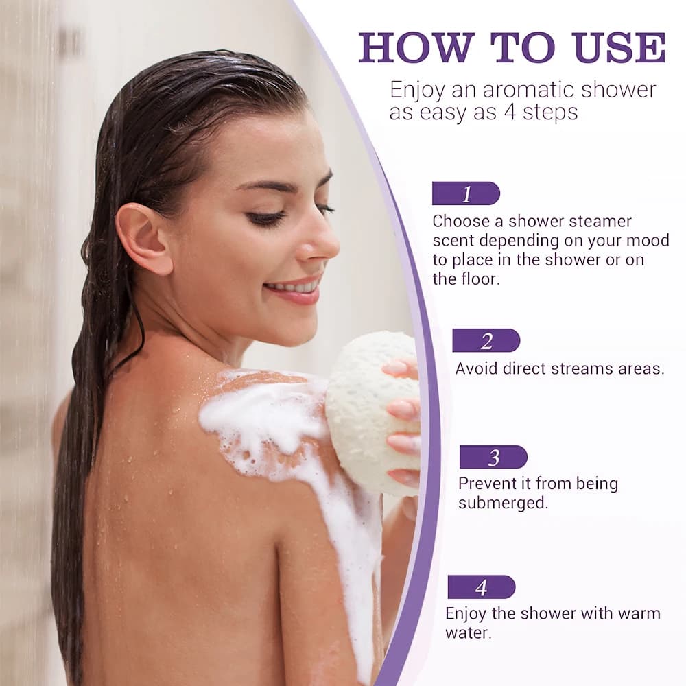 Aromatherapy Shower Steamers for Airbnb Bathroom | 12 Pack Spa Bombs view 6
