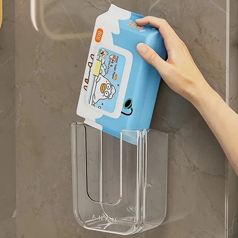 Non Perforated Wet Tissue Storage Box for Airbnb Bathroom Hosts view 4