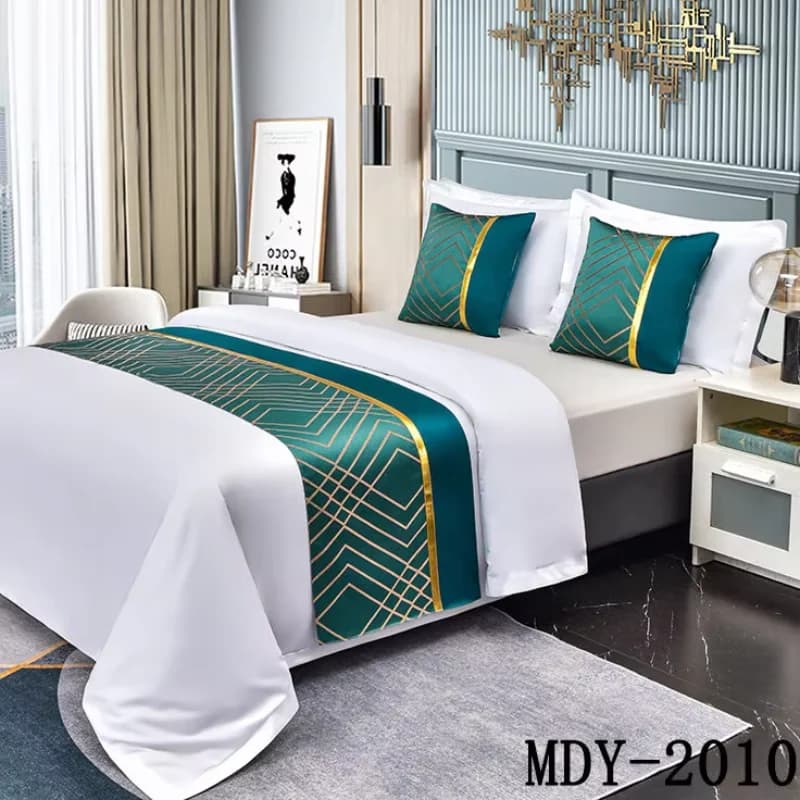 Luxury Embroidery Bed Runner for Airbnb Bedroom Decor | STR Hosts view 5