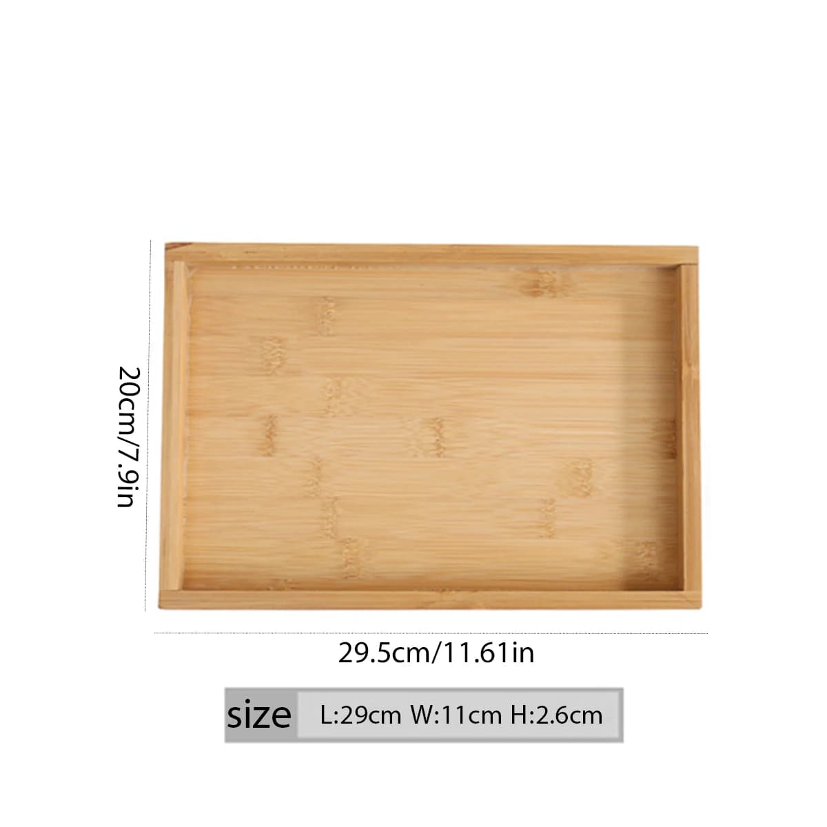 Rectangular Bamboo Amenity Tray for Airbnb Welcome Setups view 8