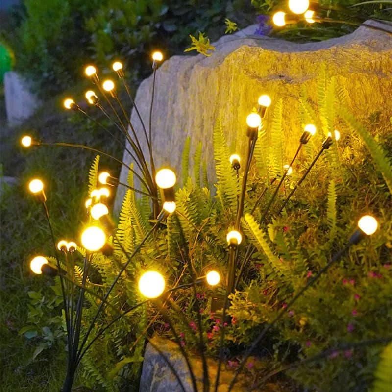 Solar Firefly Garden Lights for Airbnb Outdoor Spaces | Waterproof view 2