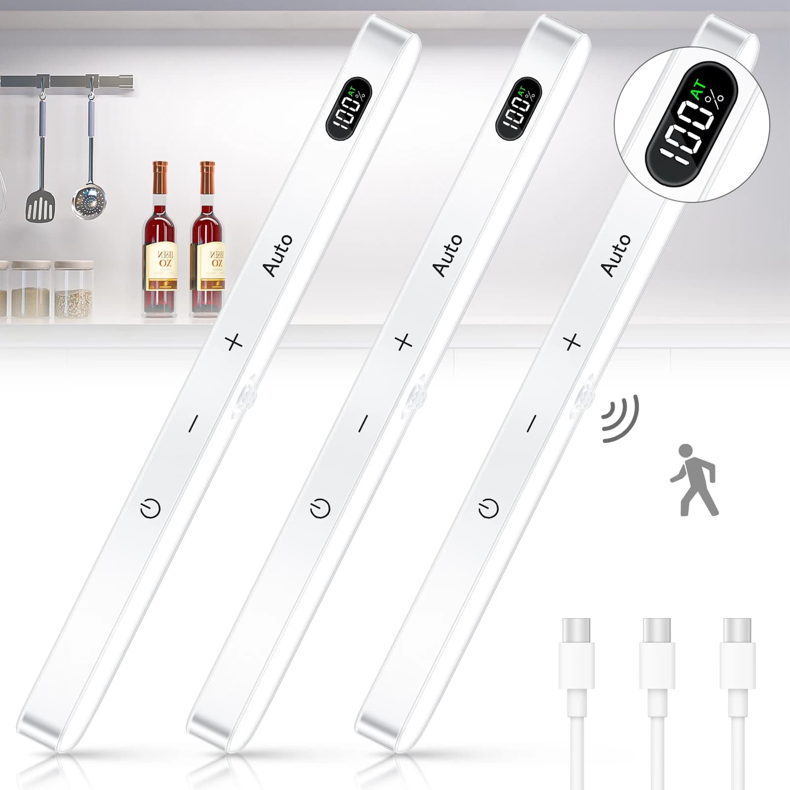 Motion Sensor Cabinet Light Bar for Airbnb Smart Home Hosts view 8
