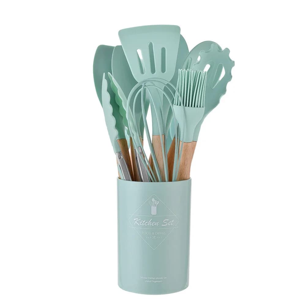 12PCS Silicone Kitchenware Set for Airbnb or STR Kitchen Essentials view 7