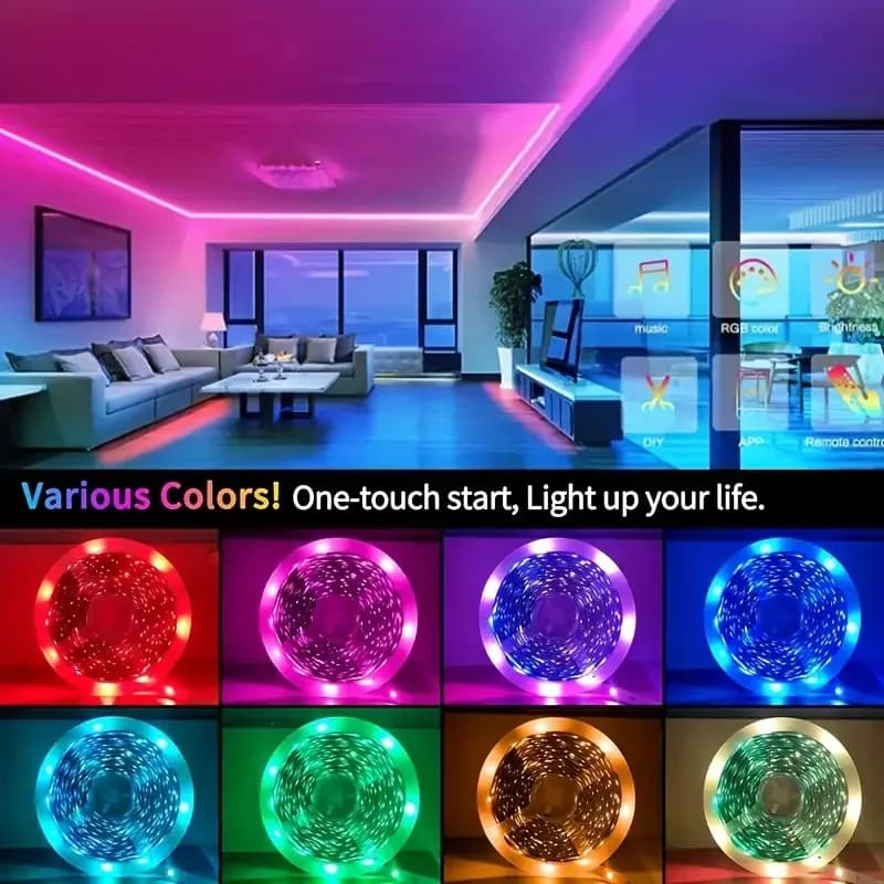RGB LED Strip Lights for Airbnb Smart Home Tech Upgrades view 2