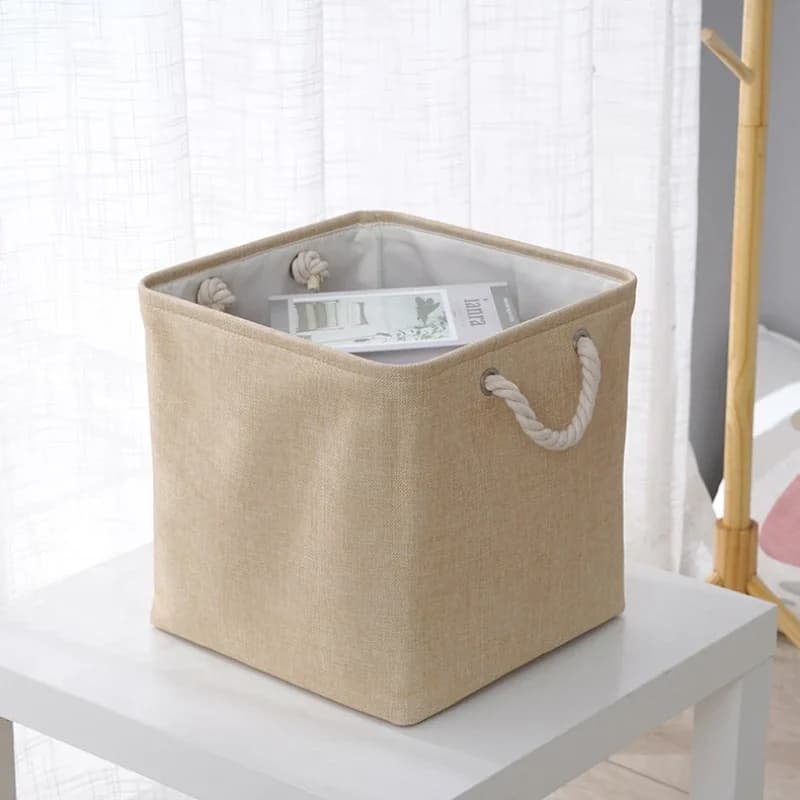 Linen-Lined Amenity Basket for Airbnb Welcome Presentation view 5