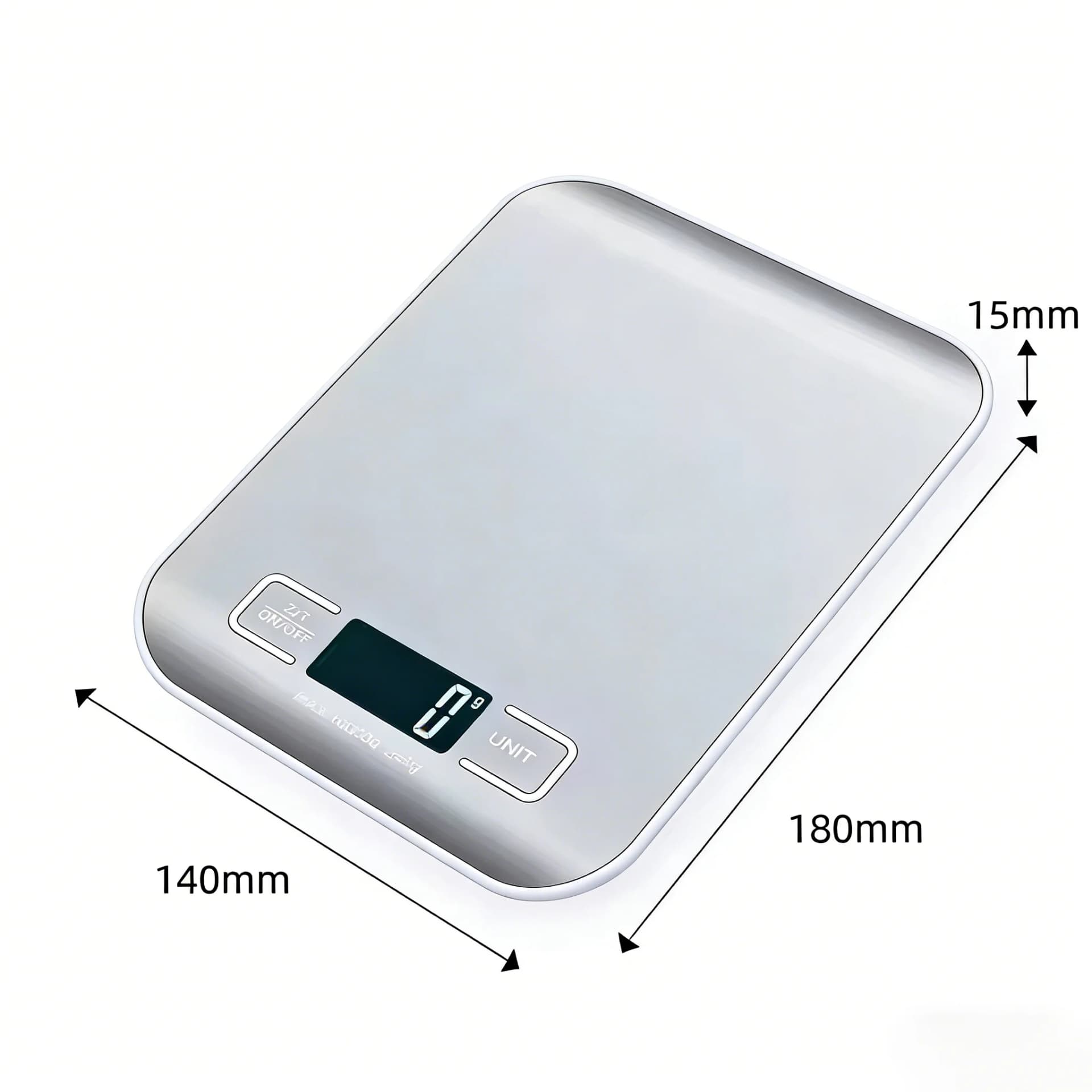 Digital Kitchen Scale with LED for Airbnb Kitchen Essentials view 6