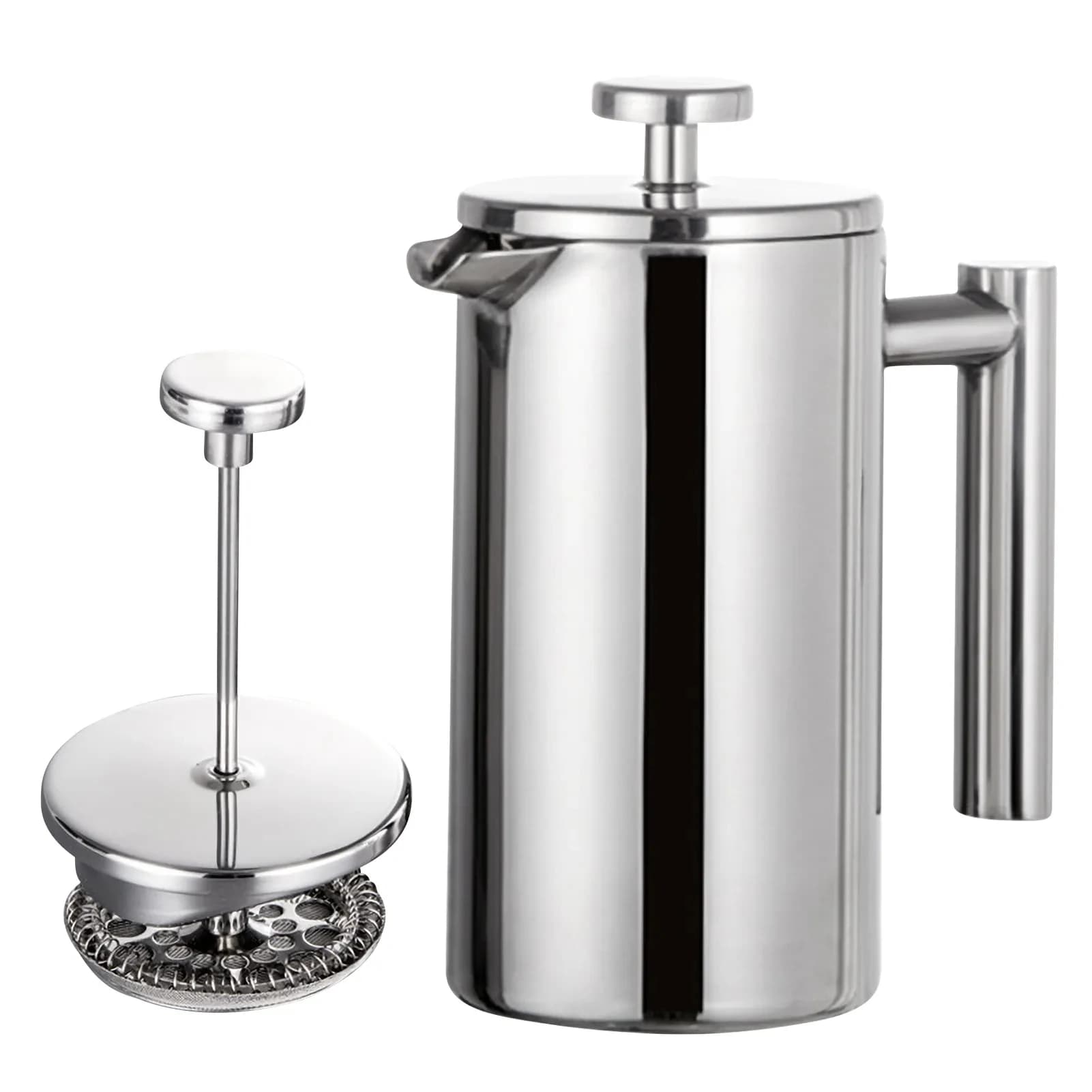 Stainless Steel French Press Coffee Maker for Airbnb Kitchen