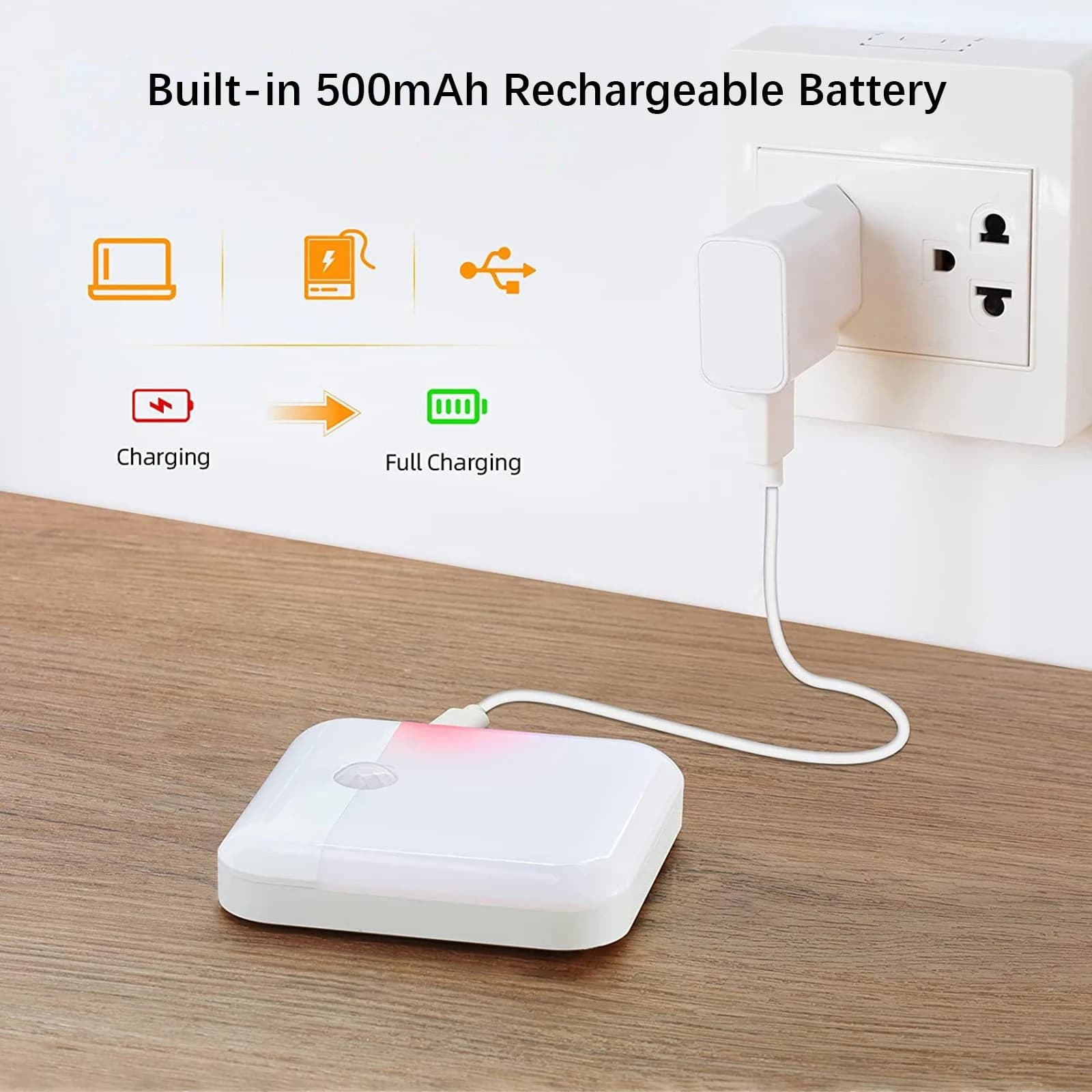 LED Motion Sensor Night Light for Airbnb Bathroom Ambiance view 3