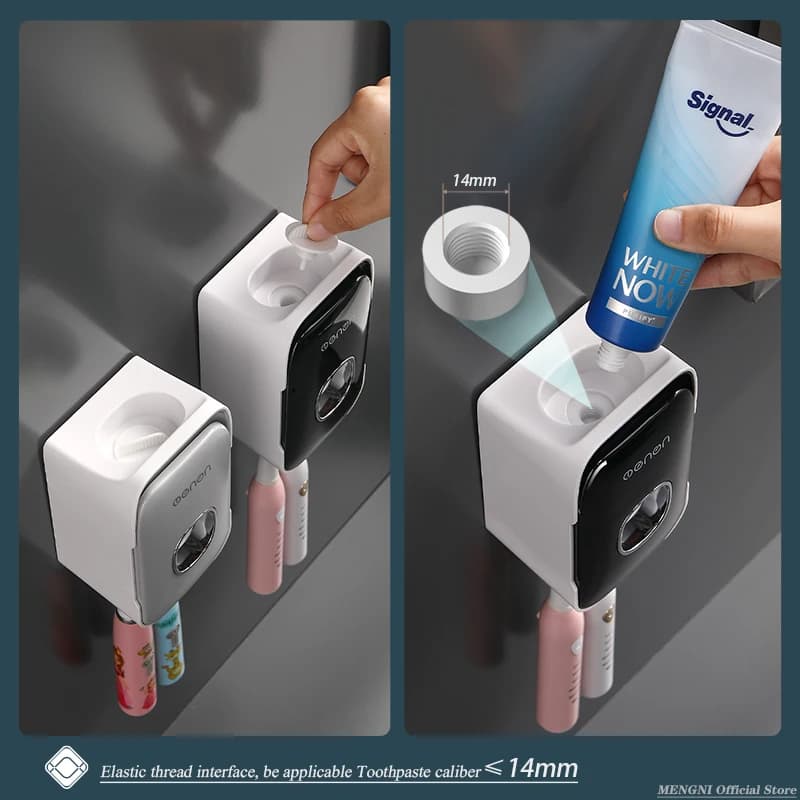Automatic Toothpaste Dispenser Set for Airbnb Bathroom Hosts view 3