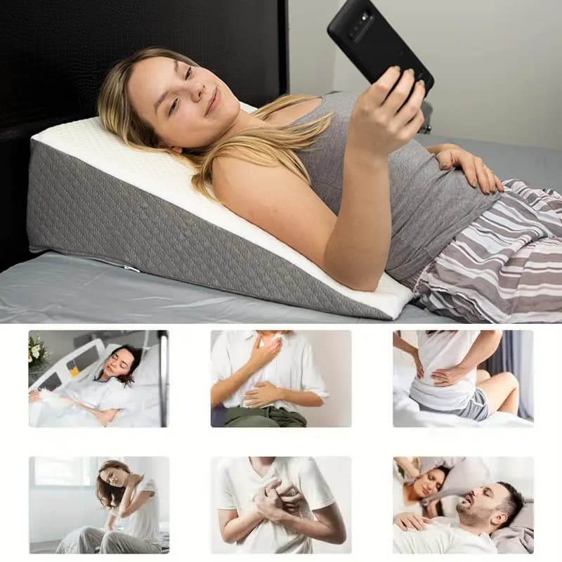 Wedge Pillow for Airbnb Bedroom Comfort | Acid Reflux Relief view 6