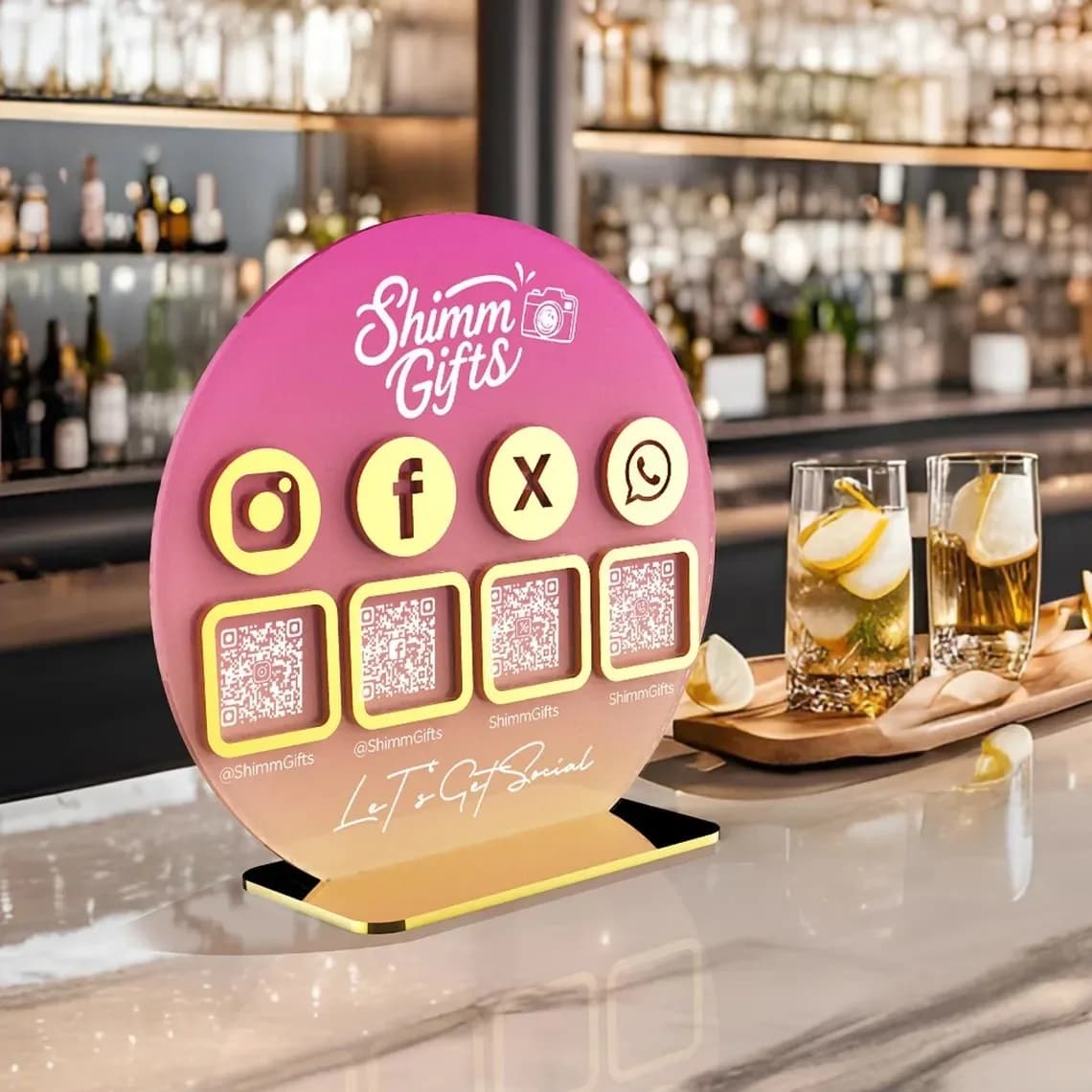 Digital Guestbook QR Code Display Stand for Airbnb Hosts view 3