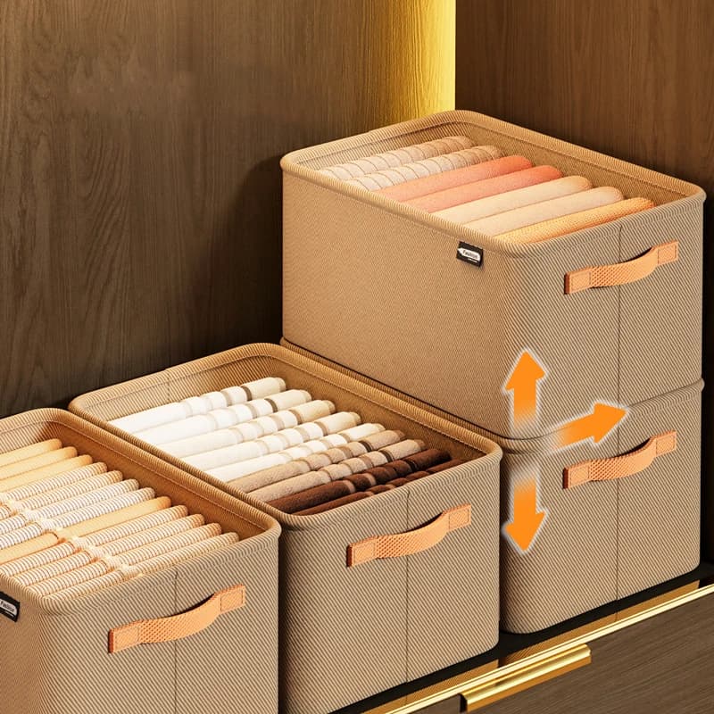 Slim Modular Wardrobe Organizer Set for Airbnb Storage view 2