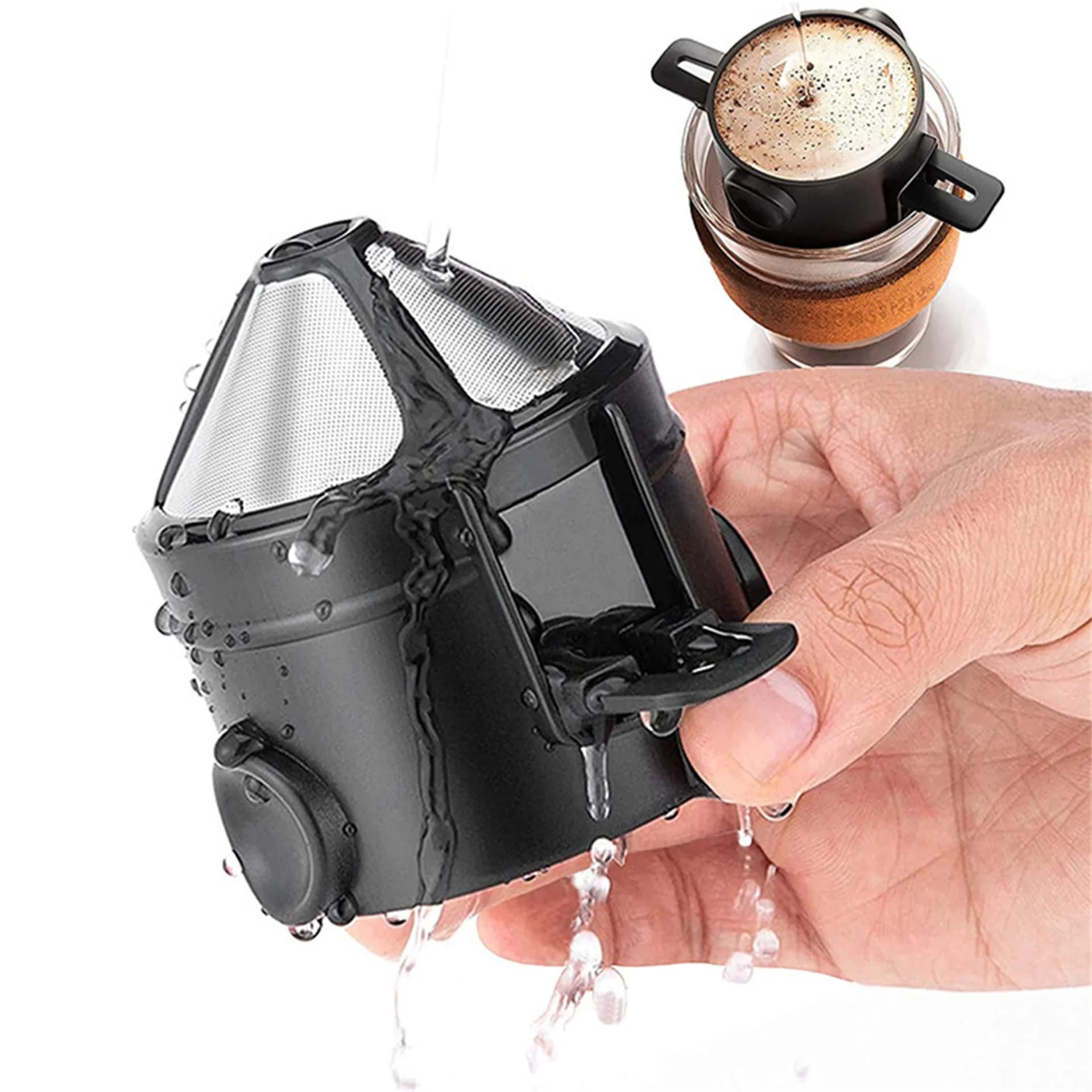 Portable Pour Over Coffee Maker for Airbnb Kitchen Essentials view 5