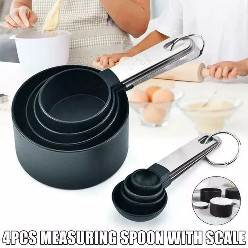 8PCS Measuring Cup & Spoon Set for Airbnb Kitchen Essentials view 2
