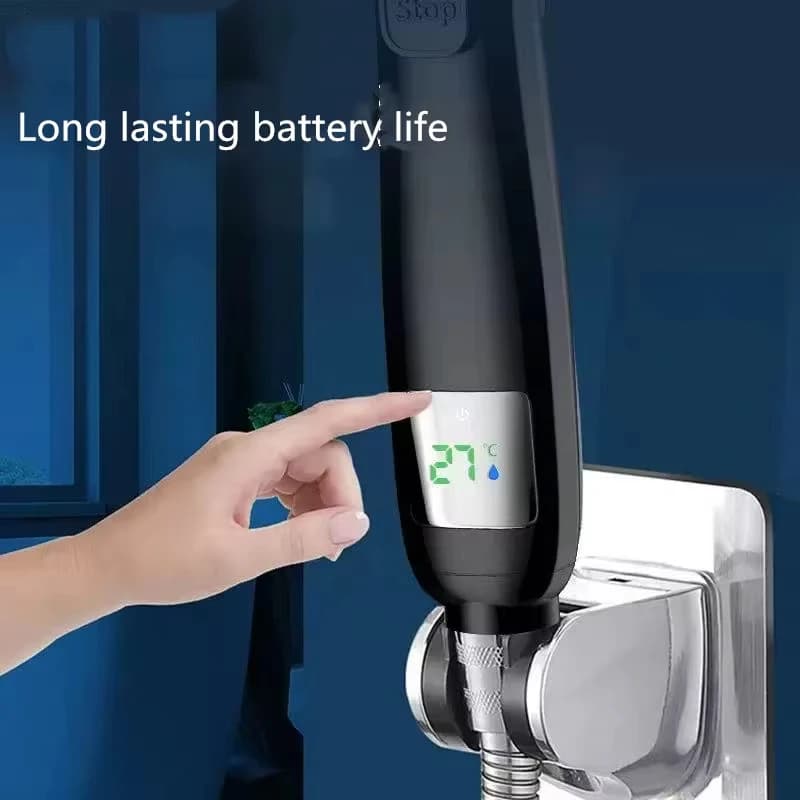 High Pressure Shower Head for Airbnb Bathroom | LED Temp Display view 6