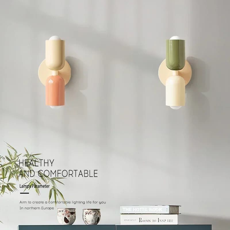 Colorful Wall Lamp for Airbnb Bedroom Decor | STR Host Lighting view 4