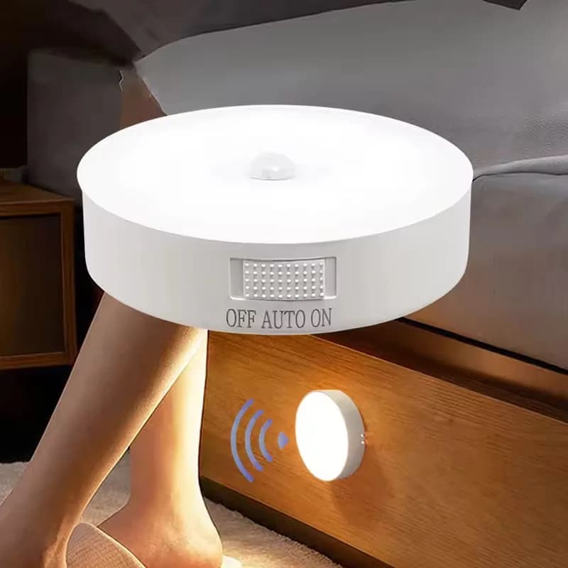 LED Sensor Night Lamp for Airbnb Bathroom | USB Rechargeable Light view 2