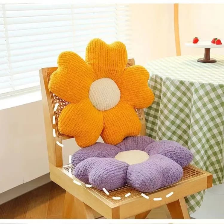 Five-Petal Flower Cushion for Airbnb Bedroom Comfort | STR Decor view 3
