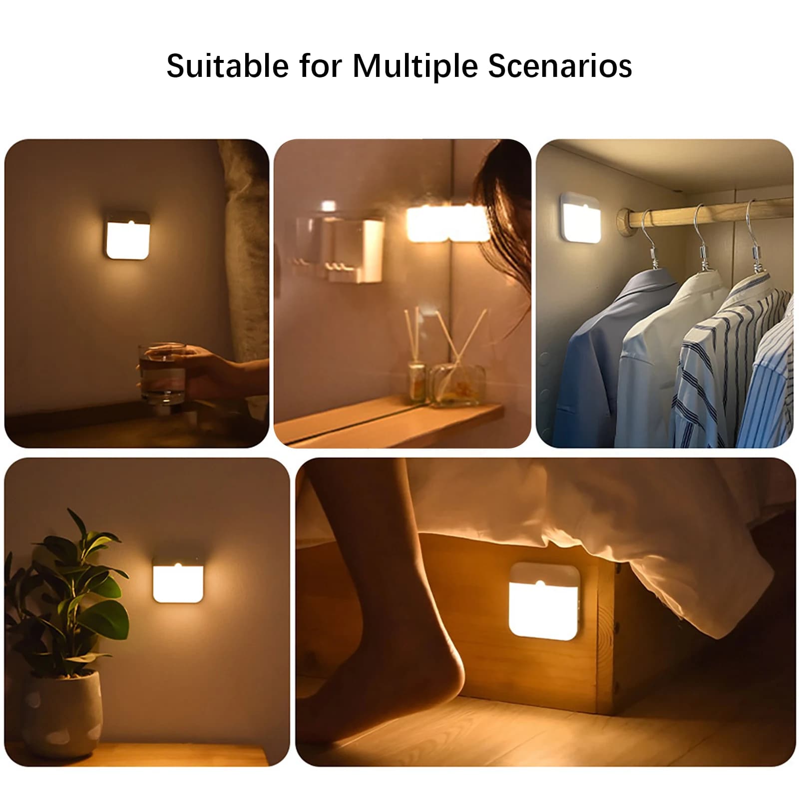 LED Motion Sensor Night Light for Airbnb Bathroom Ambiance view 5