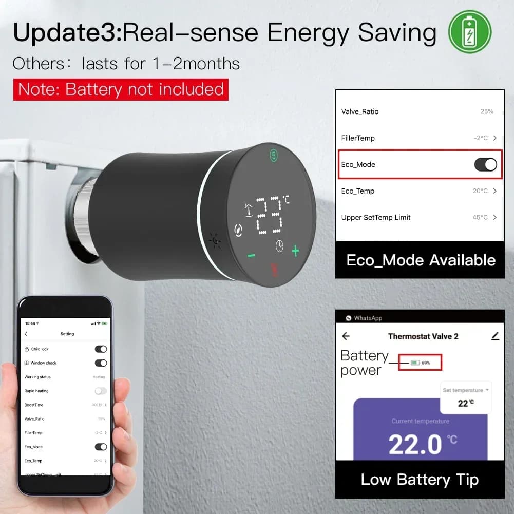 Smart ZigBee Radiator Valve for Airbnb & STR Tech Upgrades view 5