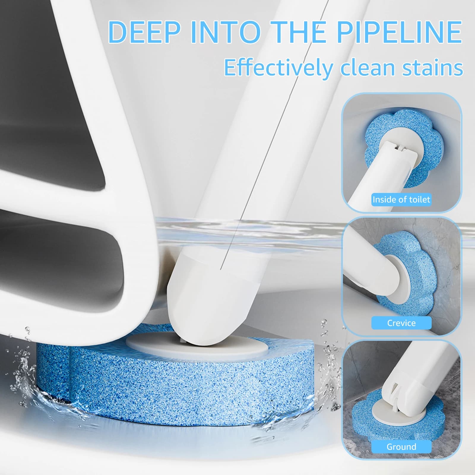 Disposable Toilet Brush Kit for Airbnb Bathroom Cleaning Needs view 5