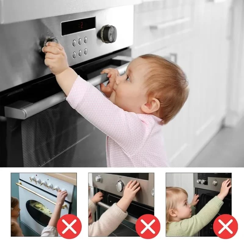 Child Safety Stove Knob Covers for Airbnb Bathroom Security view 3