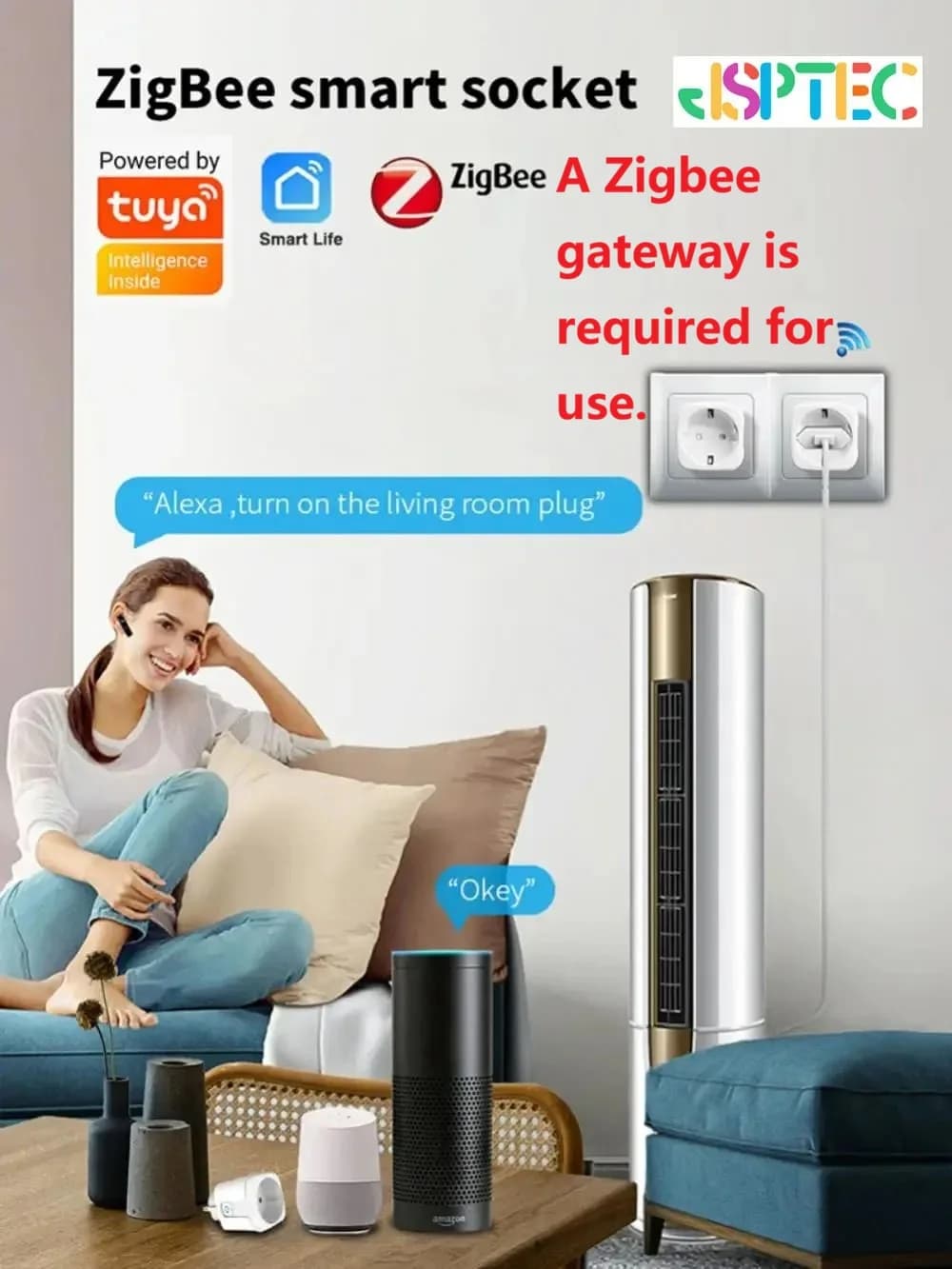 Zigbee Smart Plug With Power Monitoring for Airbnb Hosts view 2