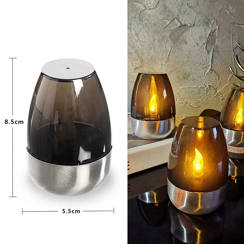 LED Solar Candles for Airbnb Bathroom Ambiance | Flameless Decor view 7