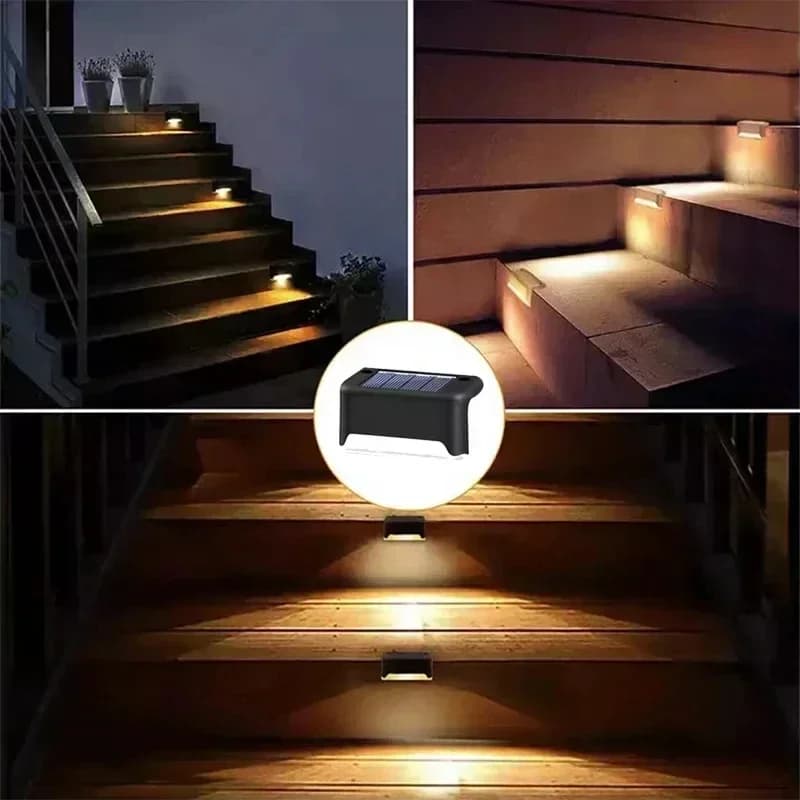 Solar LED Step Lights for Airbnb Outdoor Spaces | Waterproof Patio Decor view 7