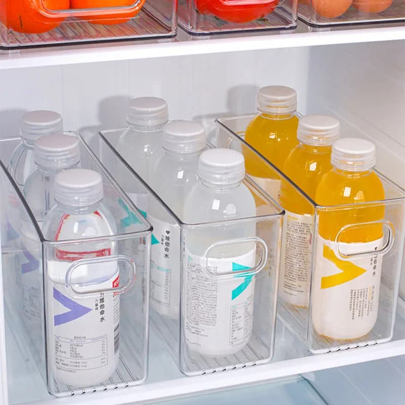 Clear Refrigerator Storage Box for Airbnb Kitchen Organization view 5