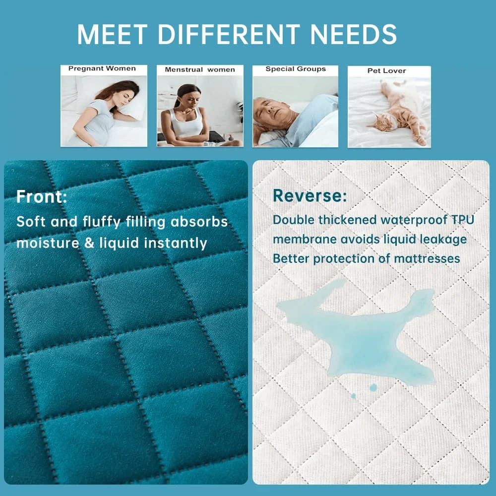 3D Air Fabric Waterproof Mattress Cover for Airbnb Bedroom view 2