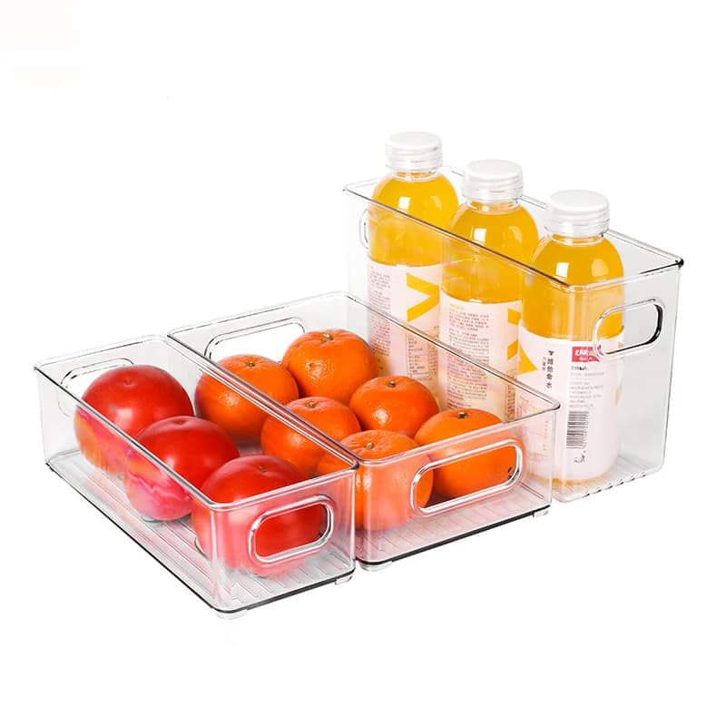 Clear Refrigerator Storage Box for Airbnb Kitchen Organization view 2