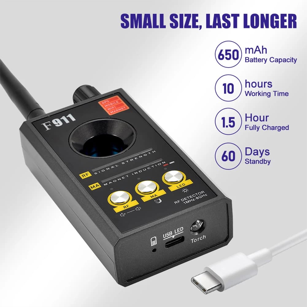 Hidden Camera Detector RF Bug Detector for Airbnb Safety view 5