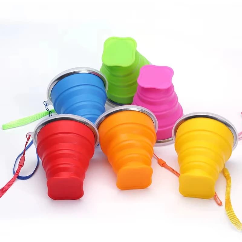 Collapsible Silicone Water Cup for Airbnb Kitchen | Heat Resistant Mug view 6